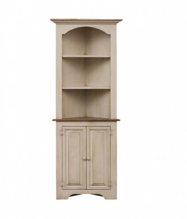 Amish White Walnut Corner Cabinet for Sale Online