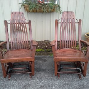 Amish Cherry Wood Rocking Chairs For Sale