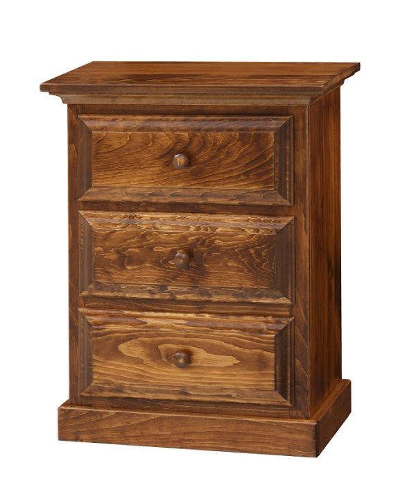 Amish 3 Drawer Nightstand