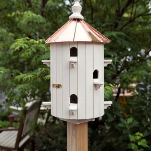 Painted White Amish Birdhouse