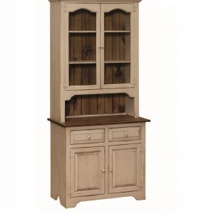 2 Door Hutch with Glass Doors