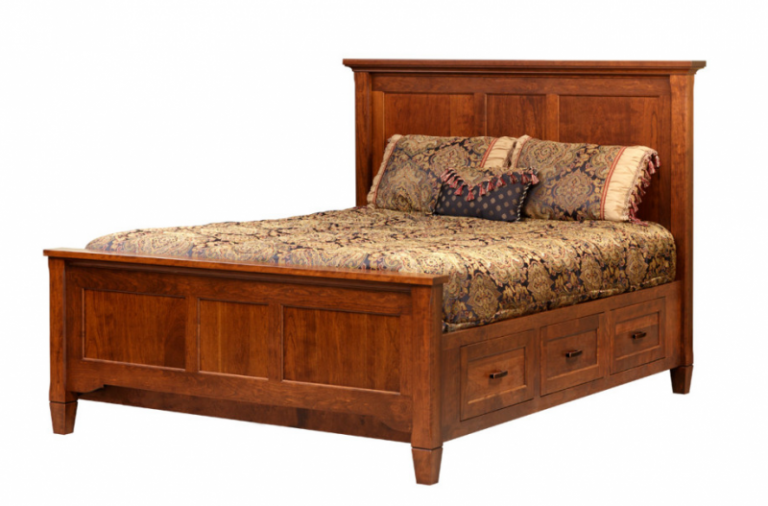 Lexington bed set / solid Character Cherry wood with Boston Finish