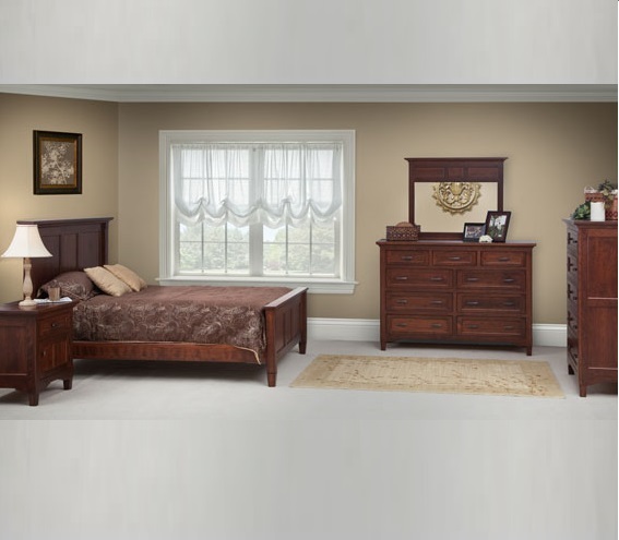 Lexington Bed Set Solid Character Cherry Wood With Boston Finish