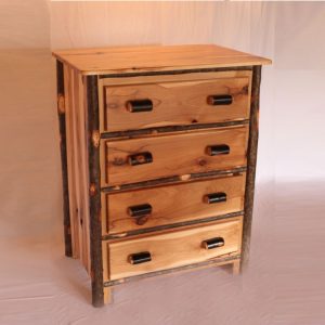 4 Drawer Hickory Chest