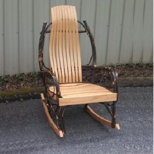 Rocking Chair with Curved Arms Outside