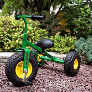 Green Trike with Yellow Rims