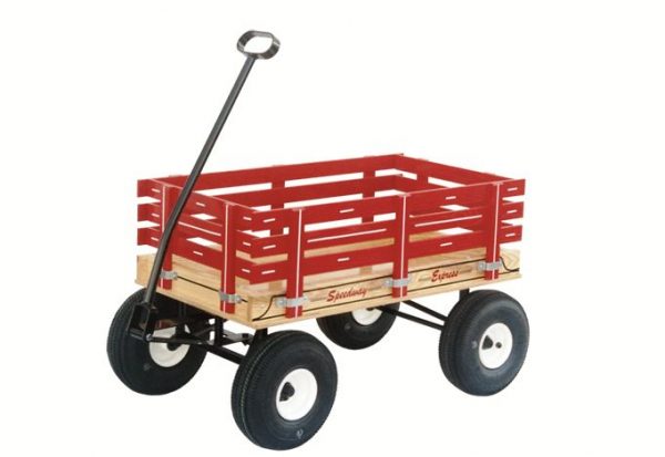 Speedway Express Red Wagon with Front Handle