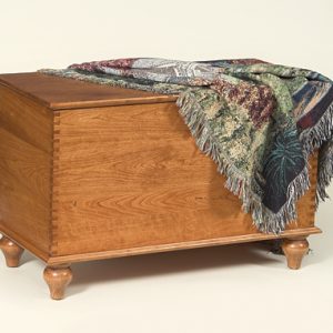 Savannah Cherry wood Storage Chest with Tulip feet