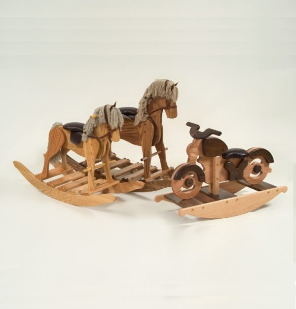 Oak Rocking Horses / Motorcycle