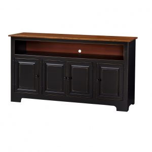 4 Door TV Cabinet w/ raised panel doors