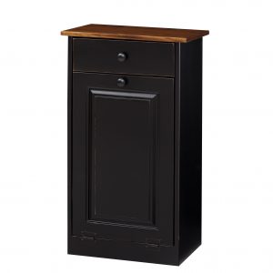 Trash Cabinet with Raised Panel & Drawer