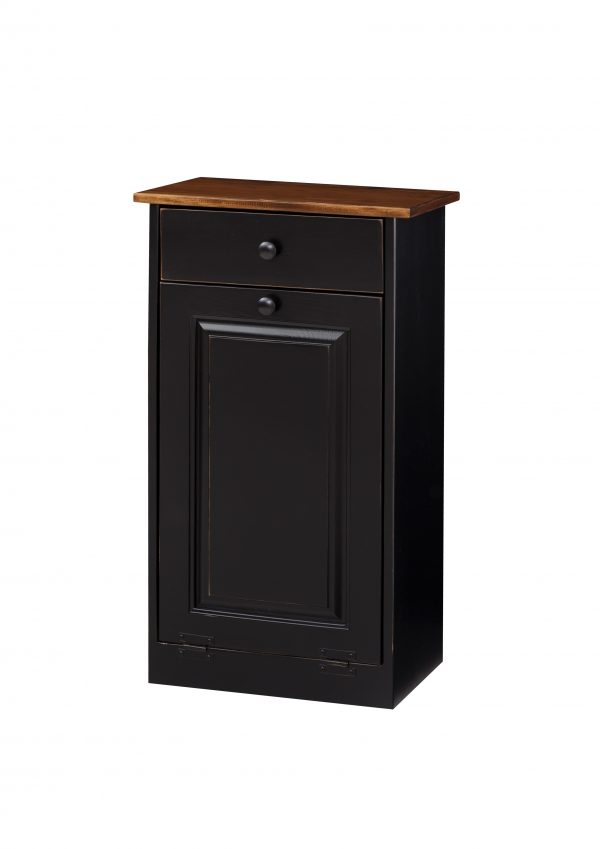 Trash Cabinet with Raised Panel & Drawer