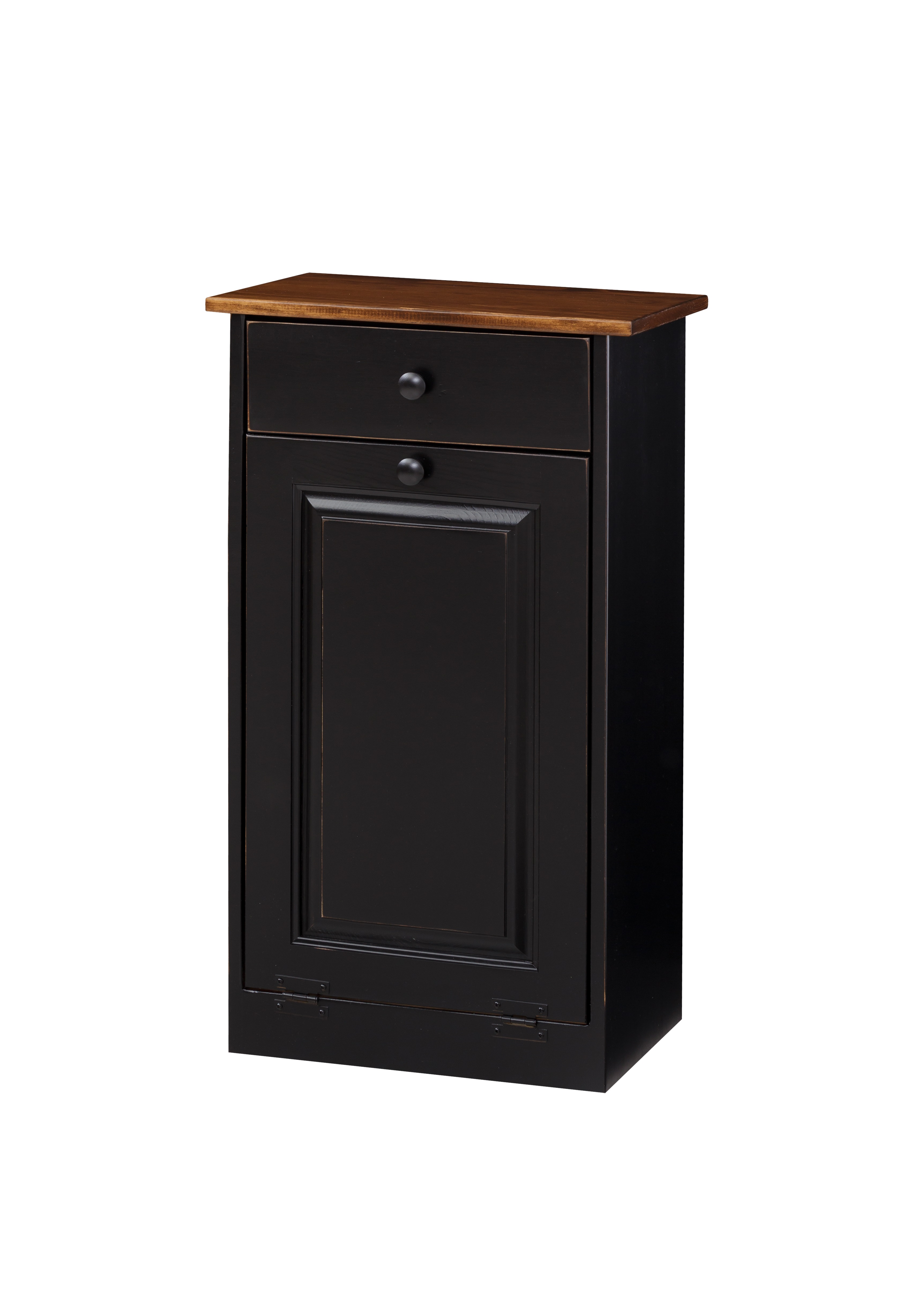 Trash Cabinet With Raised Panel Drawer Carriage House Furnishings