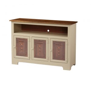 3 Door TV Cabinet w/ copper doors