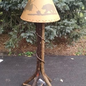 Hickory Lamp with shade