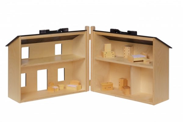 Folding Doll House Interior View