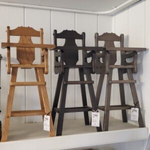 Oak Doll Highchair