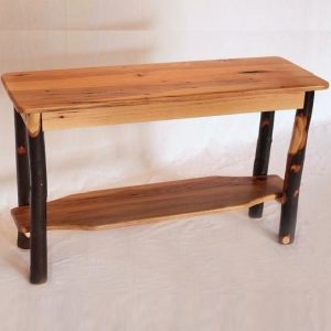 Natural Finish Hickory Sofa Table