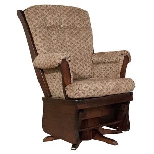 Maple Swivel Upholstered Glider