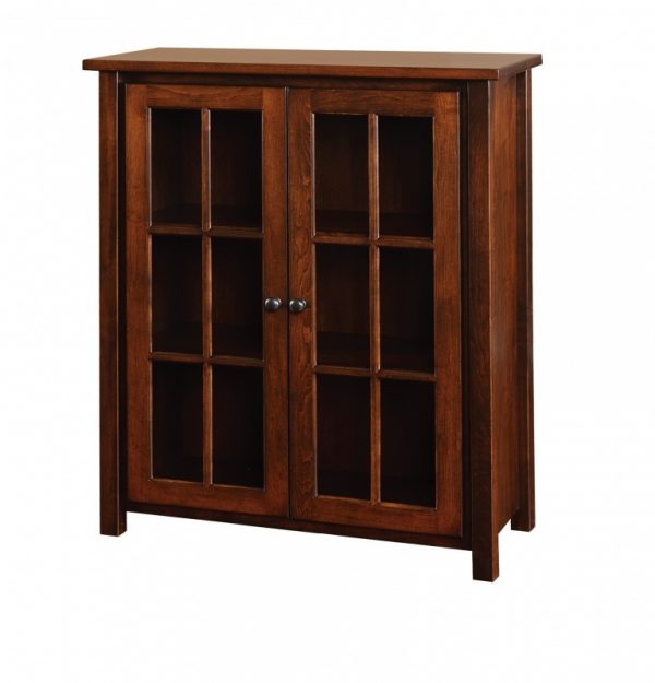 Eshton Bookcase with Glass Doors