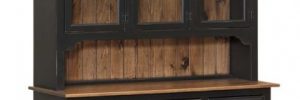 Black and Walnut Dining Room Hutch