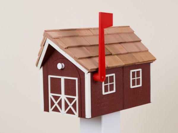 Red Barn Amish Mailbox for Sale