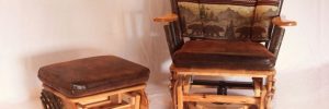 Hickory Swivel Glider at Carriage House Furnishings
