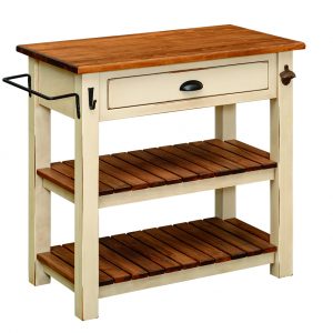 Pine Kitchen Cart with Maple Top