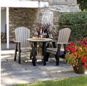 Poly Bistro Table and 2 chairs