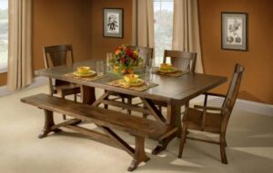 Amish built dining room table set